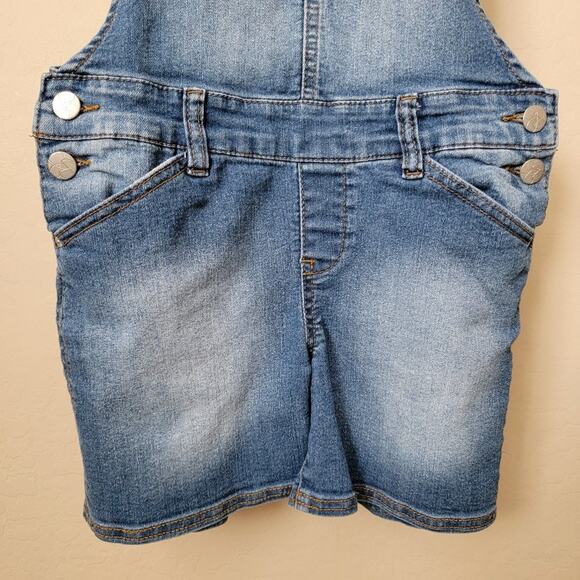 Jessica Simpson Embroidered Denim Short Overalls - Picture 5 of 14